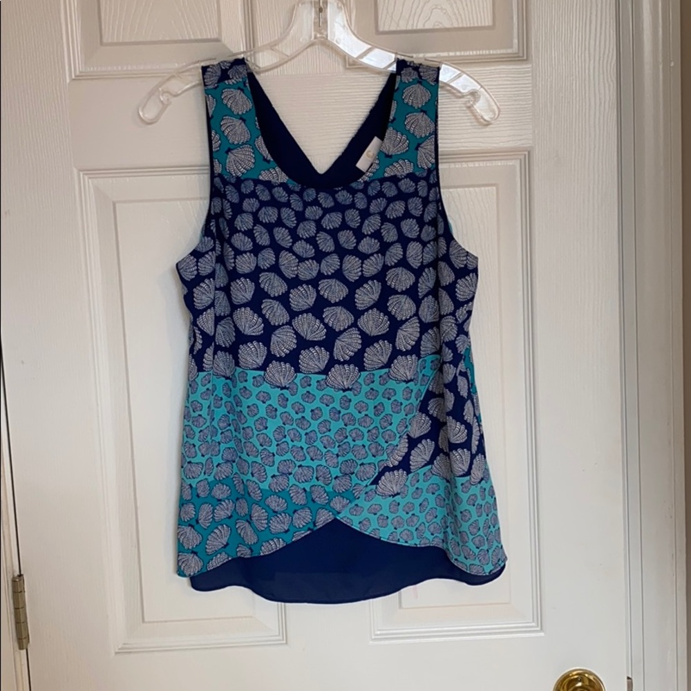 Blue Seashell Fun Tank Top